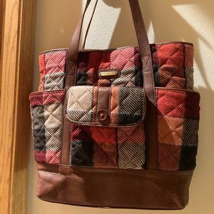 Vera Bradley Plaid Canyon Tote - Large - Rarely used